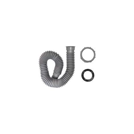 Tuyau de Vidange Flexible, Cuisine évier Salle de Bain Sanitaire Drain Connexion, Diamètre Intérieur Fileté 45mm, Extensible de 370 mm à 700 mm (1/5)