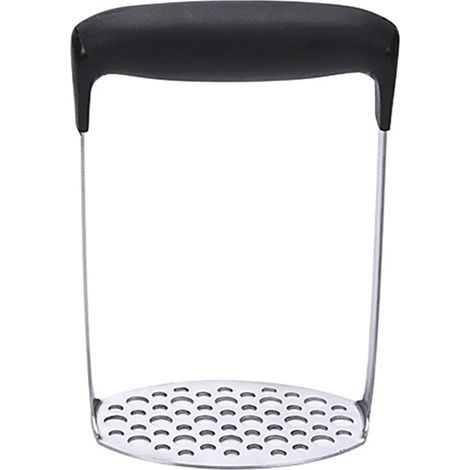 Set of 2 stainless steel potato mashers with soft handles, suitable for baby food, fruits and vegetables (1/5)