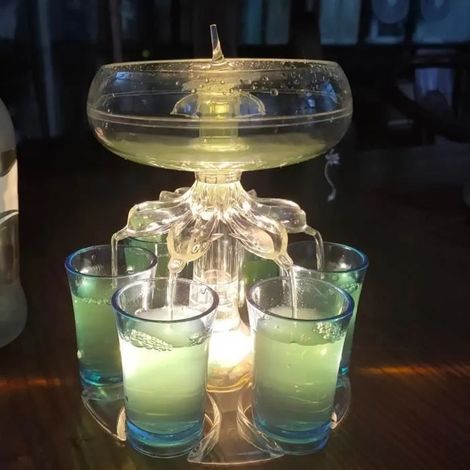 MEUBLE BAR - COMPTOIR DE BAR Distributeur de vin 1 Set pratique sans odeur Bon 6 tir distributeur style-Transpare FONTAINE A ALCOOL (1/4)