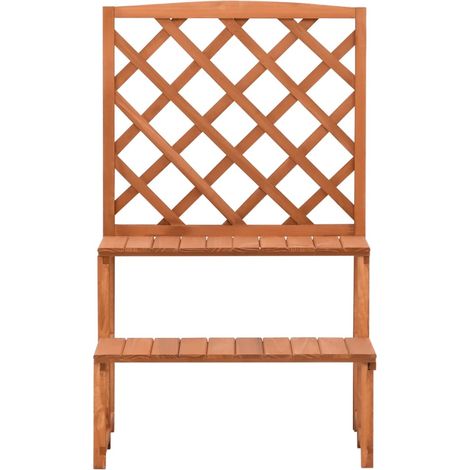 Maison Exclusive - Blumentreppe mit Rankgitter 70x42x115 cm Massi