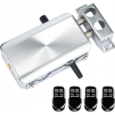 Serrure De Porte Sans Clé Électronique Télécommande 20M Antivol Acier Inoxydable Pêne 22mm Pour Maison Appartement Hôtel (1/5)