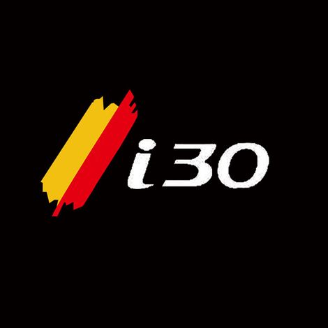 (2PCS-D) Lot de 2 projecteurs LED universels pour portières de voiture, compatibles avec Hyundai i30. Éclairage d'accueil avec logo. Accessoires d'éclairage pour véhicules. (1/5)