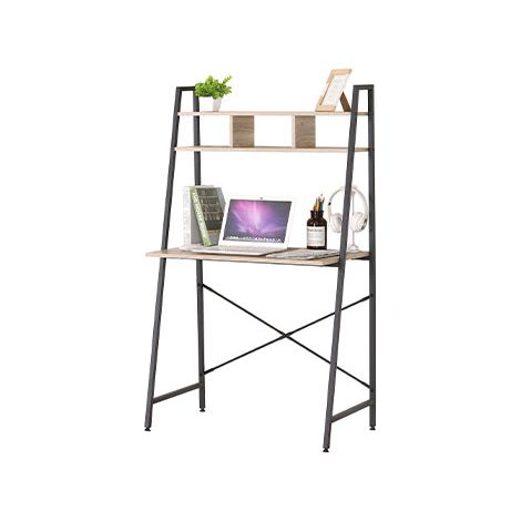 Bureau "Colorado" - Noir/Beige - L 84 x l 45,5 x H 142 cm - Livraison gratuite (1/6)