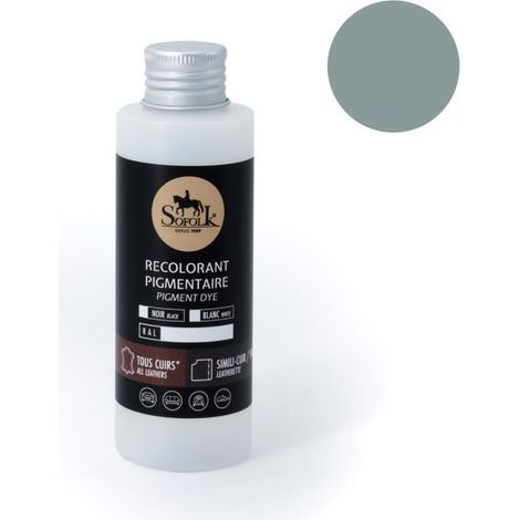 Pittura Pelle/Similpelle (125ml, 4-GRIS) - SOFOLK - Manutenzione per Sedile e Volante di Auto, Divano, Scarpe (1/4)