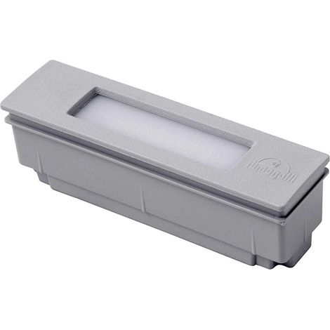 Wandeinbauleuchte nina 1xr7s (118mm) 7,5w mit Drucktaste cct (3Farben) ip55 l.18,5xw.5xh.5xh.5cm grau