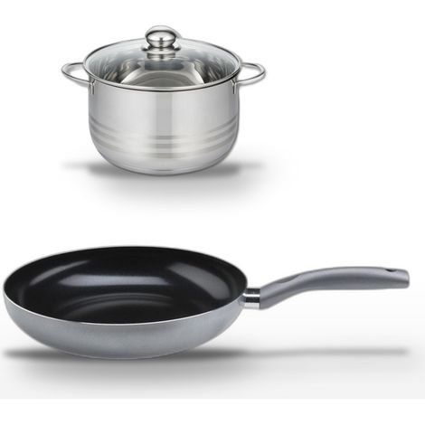 Lot Poêle 24cm & Faitout 20cm Elo Ducato