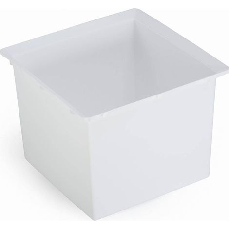 Blumenkasten Quadratisch Mondum Mediterráneo 40x40x31 Weiß