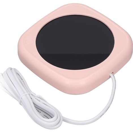 Chauffe-tasse automatique avec arrêt - température constante - pour café, lait, thé - bureau et maison - 220V - rose