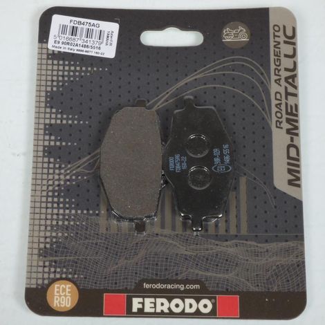 Plaquette de frein Ferodo pour Scooter Yamaha 125 XC 1997 à 1998 (1/2)