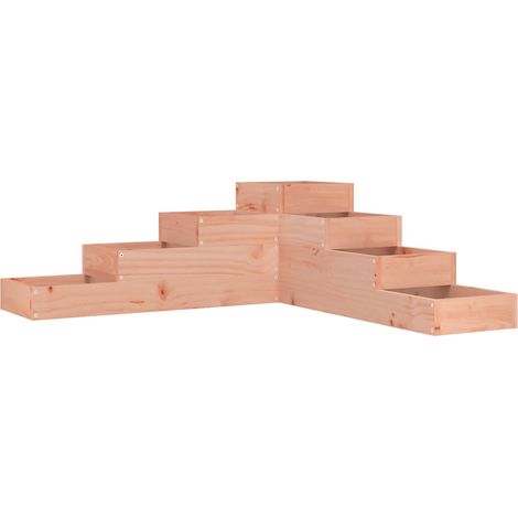 Jardinera de jardín de 4 niveles, 106 x 104,5 x 36 cm, madera maciza Douglas vidaXL