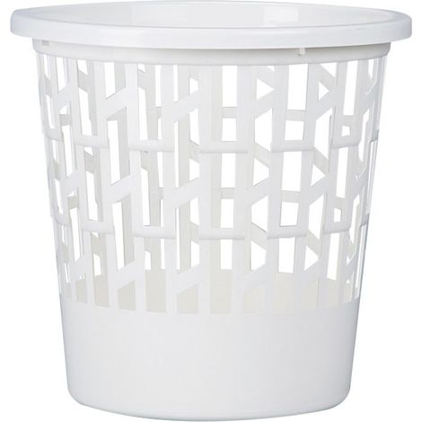 Cestino rifiuti griglia plastica bianca 12lt p27bl