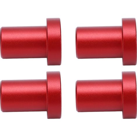 4 Arrêts de Banc en Alliage d'Aluminium 19mm - Blocages Robustes pour Travaux de Menuiserie, Rouge Vif (1/5)