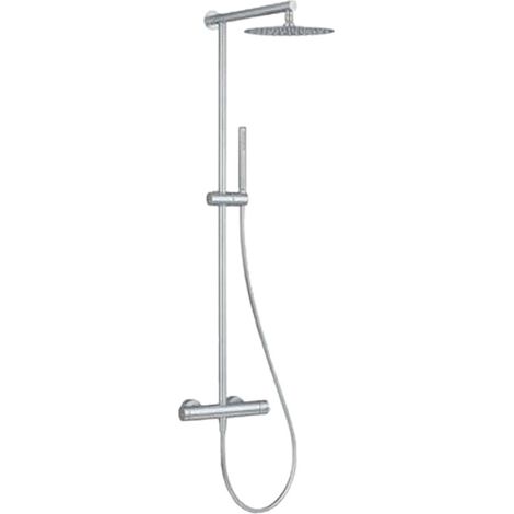 Colonna doccia con miscelatore esterno in acciaio inox - Serie X Style Inox (1/3)