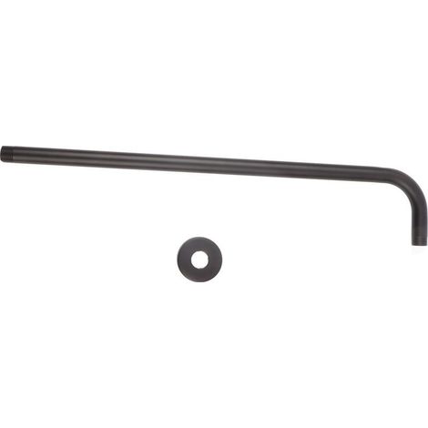 Arm of shower stainless steel, hose extension of apple of shower, accessories of material of shower of room of bath, black 52cm (1/5)