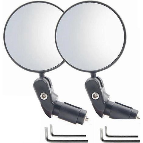 Rétroviseur de vélo réglable à 360°, rétroviseur de guidon pour vélo, accessoire de vélo rond (1/5)