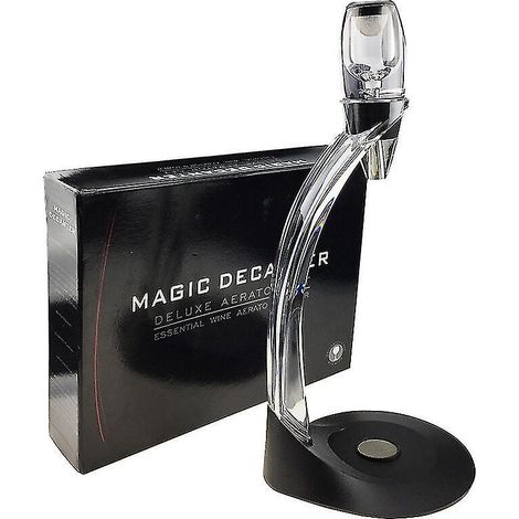 Carafe à Vin Magique avec Support, Socle et Filtres, Décanteur Élégant pour Aération, Service à Table et Dégustation à la Maison (1/5)