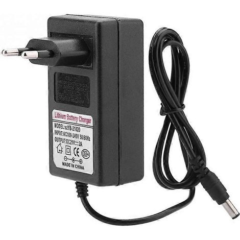 Adaptateur secteur 100-240 V CA 21 V 2 A chargeur de batterie lithium-ion sécurisé prise UE noir (1/5)