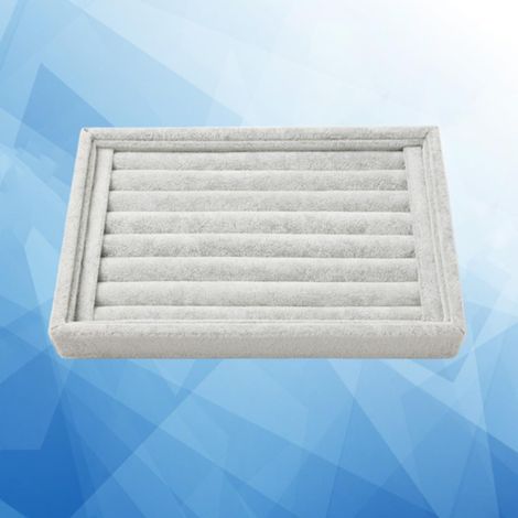 Plush and Linen Jewelry Tray for Storing Rings and Earrings, Without Lid, for Bathroom or Toilet (1/5)
