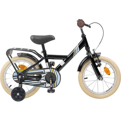 Teenpull – Kinderfahrrad 14 Zoll für 3-5 Jahre alt Schwarz (1/5)
