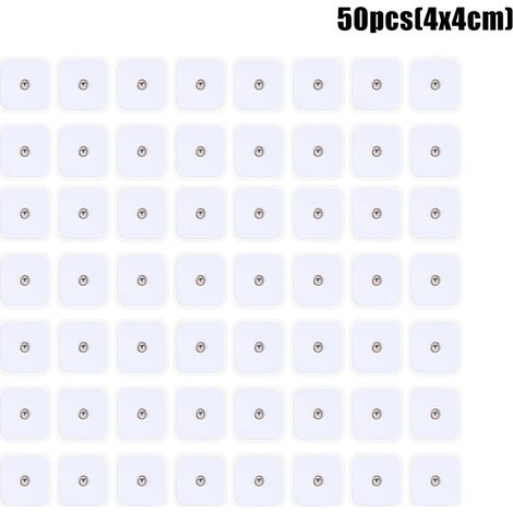 Électrodes de rechange auto-adhésives non tissées 5x5cm et 4x4cm pour stimulateur musculaire électrique, masseur basse fréquence03696