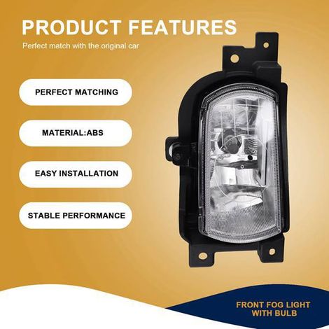 922024D000 is applicable to the right fog light of the Kia Fiesta/Grand Fiesta III (VQ) 06-15. (1/5)
