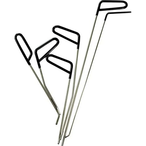 Kit de 6 crochets de débosselage sans peinture pour carrosserie automobile, en acier inoxydable. (1/5)
