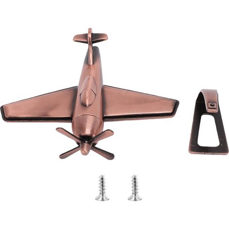Maquette d'avion à hélice vintage, réplique d'avion de chasse en alliage, objet de collection pour la décoration intérieure, rouge antique (1/5)
