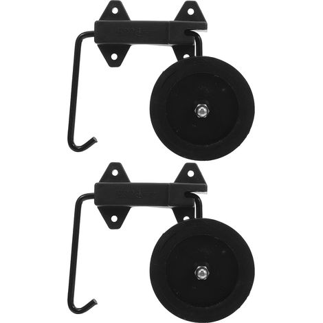 Roulettes pivotantes pour chariot utilitaire, 1 paire, noires