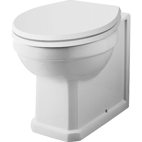 Nuie – Hudson Reed Richmond back to wall toilet pan – Short projection for space saving – Vitreous china – 5 year guarantee (1/6)