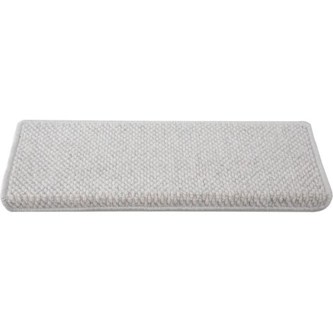 Tapis d'escalier en laine épaisse, tapis de marche auto-adhésif sans colle, tapis antidérapant sans colle 65 cm x 24 cm (1/5)