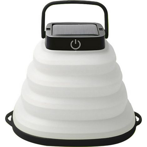 Lampe de camping pliable portable à énergie solaireétanche USBLampe de camping rechargeable suspendue, lumière jaune (1/5)