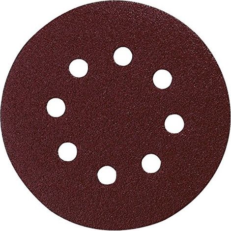 Makita – Disque abrasif excentrique velcro 125 mm grain 80 – Pour ponçage bois dur et métal – Pack de 10 – P43555