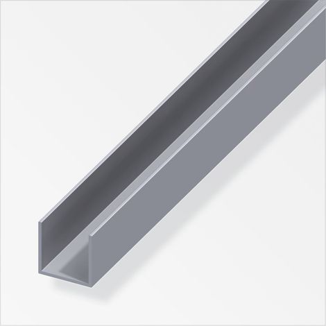 alfer U-Profil 30 x 20 x 2000 mm Profil Aluminiumprofil U Schiene Profile