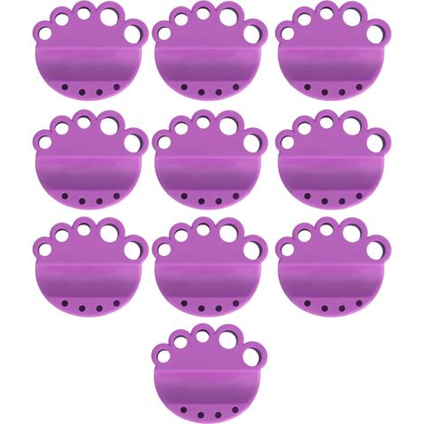 10 Goblets à Encre Silicone Lavables Réutilisables Stables Portables Violet (1/5)