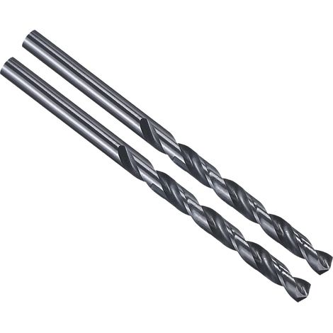 Foret 5.2mm Lot de 2 Queue Droite 135° Acier Rapide M2 Noir (1/5)