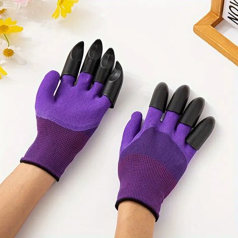Gants de jardinage à griffes pour plantation et désherbage pour femme accessoire de jardinage ergonomique et pratique
