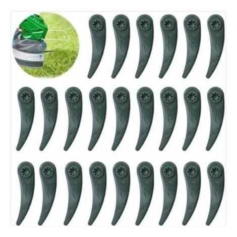 24 Stück Ersatzklingen für Bosch Durablade Art 23-18 LI Art 26-18 LI Rasenmäher, Grün ZY INHHUB
