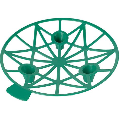 Soporte para melón – 1 pieza – Soporte de PP – Diámetro 19,5 cm, Altura 3,5 cm – Verde-Azul (1/5)