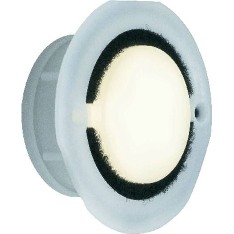 1 unité luminaire extérieur encastrable, LED opale, blanc chaud, IP65, pour couloirs et escaliers