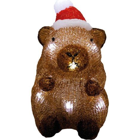 Capibara navideña LED 2xAA luz fría
