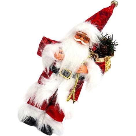 Statue de père noël de noël, décoration de table,-Rouge