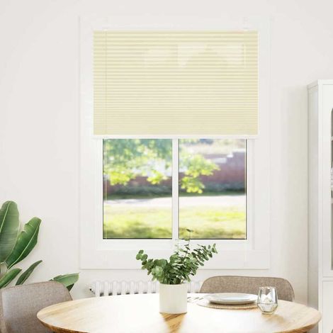 Maison Exclusive - Store plissé crème 100x150 cm largeur du tissu 99,4cm polyester