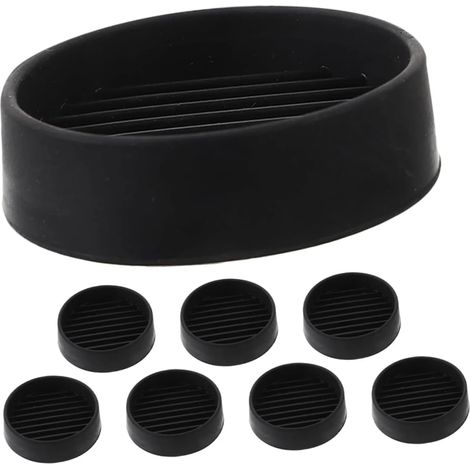 Lot de 8 patins antidérapants en caoutchouc pour pieds de meubles, adaptés aux tables et tabourets, avec propriétés d'absorption acoustique et de protection des sols. (1/4)