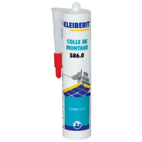 Acrylkleber für Sockelleisten und Leisten, lösungsmittelfrei KLEIBERIT 586.0 - Kartusche 0,450kg - 586.0.8106