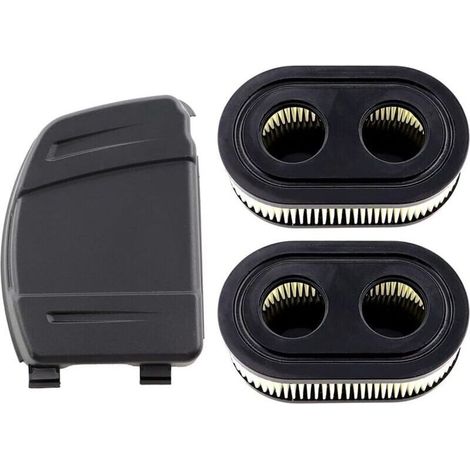 Lot de 2 filtres à air avec bouchon pour moteurs Briggs & Stratton 550E, 575EX, 575IS, 625EXI, 650EXI, 675EXI et 675IS. Remplace les références 594106, 798339, 798452, 593260, 093000ER et 09P0000ER. (1/4)