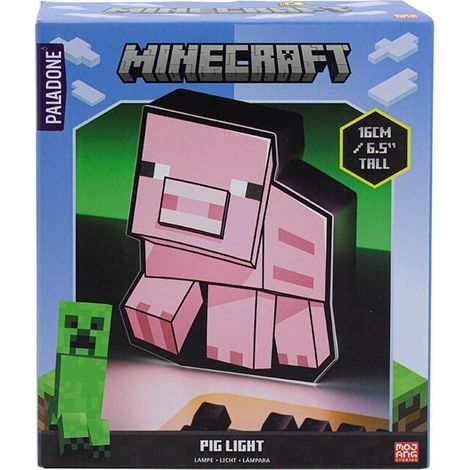 LÁMPARA MINECRAFT CERDO (PIG BOX) PALADONE PP9466MCF