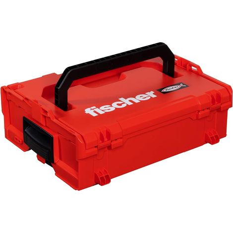 Mallette à outils empilable et accrochable, boîte à outils extensible, vide, compatible pour Sortimo, 508137, rouge, vide (1/5)