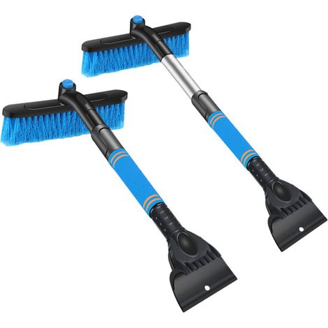 Outil de déneigement-outil de déneigement brosse à neige multifonctionnelle rétractable 65 cm-2 pièces (1/2)