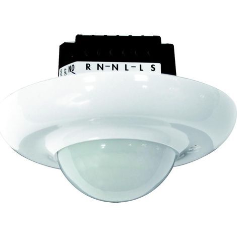 DÉTECTEUR DE PRÉSENCE ENCASTRÉ Ø 98MM BLANC DÉTECTION 360° USAGE INTÉRIEUR 2 CANAUX 2300W MAX PD2-M-2C-EN BEG LUXOMAT 92155 (1/4)