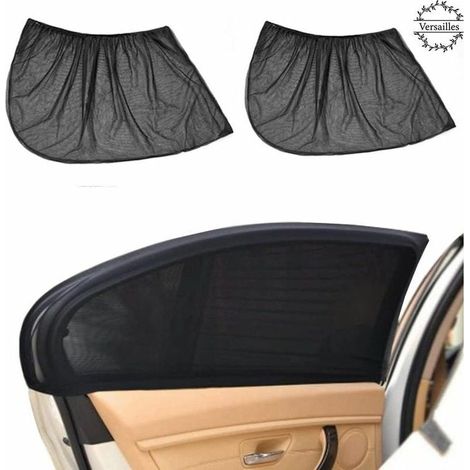 Lot de 2 Pare-soleil Fenêtre de Voiture pour Vitres Latérales Universel Fenêtres Shades Protection maximale Contre Rayon de Soleil et UV et Moustiques pour Bébé, Enfant, Animaux,Versailles (1/5)